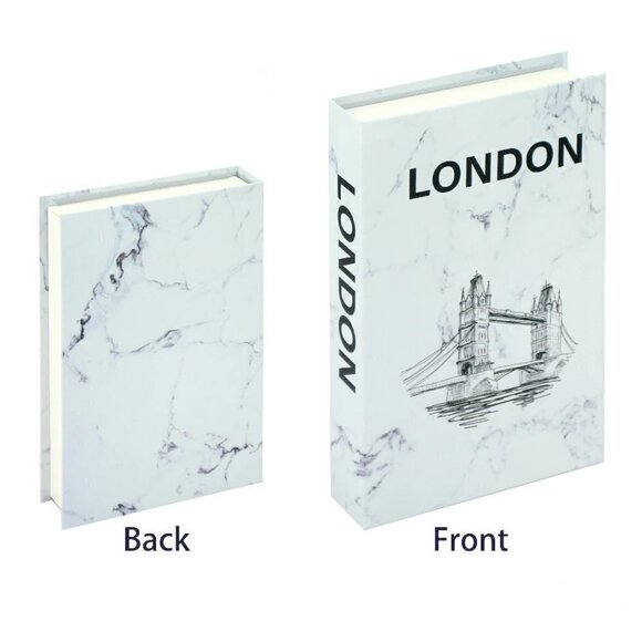 NEW Luxury Decoration Coffee Table Fashion Art Faux Book Storage Box - Picture 1 of 8